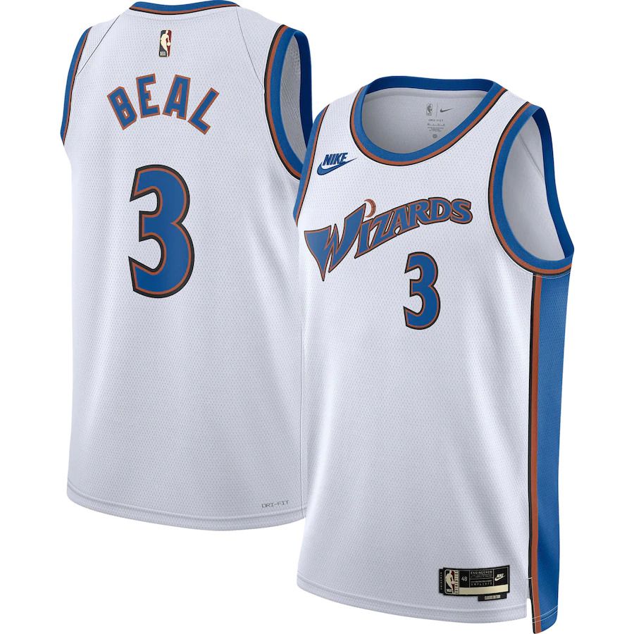 Men Washington Wizards 3 Bradley Beal Nike White 2022-23 Swingman NBA Jersey